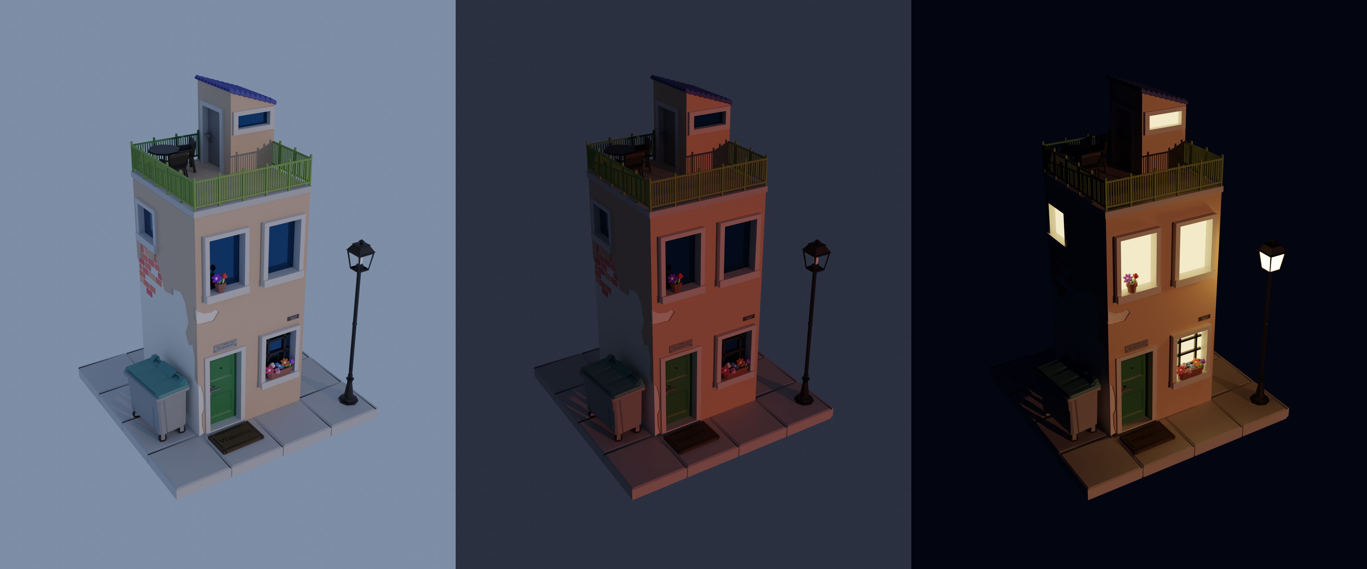 Bâtiment low poly