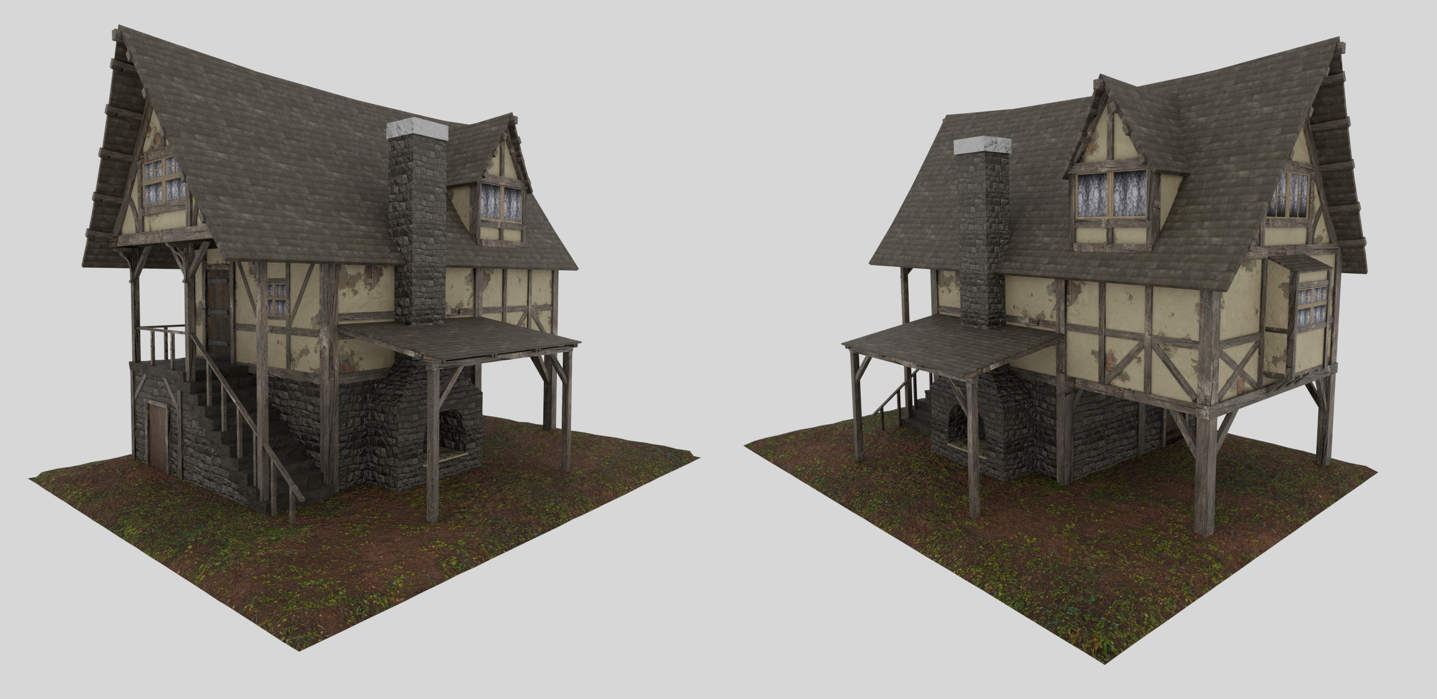 Modélisation 3D d'une maison médiévale