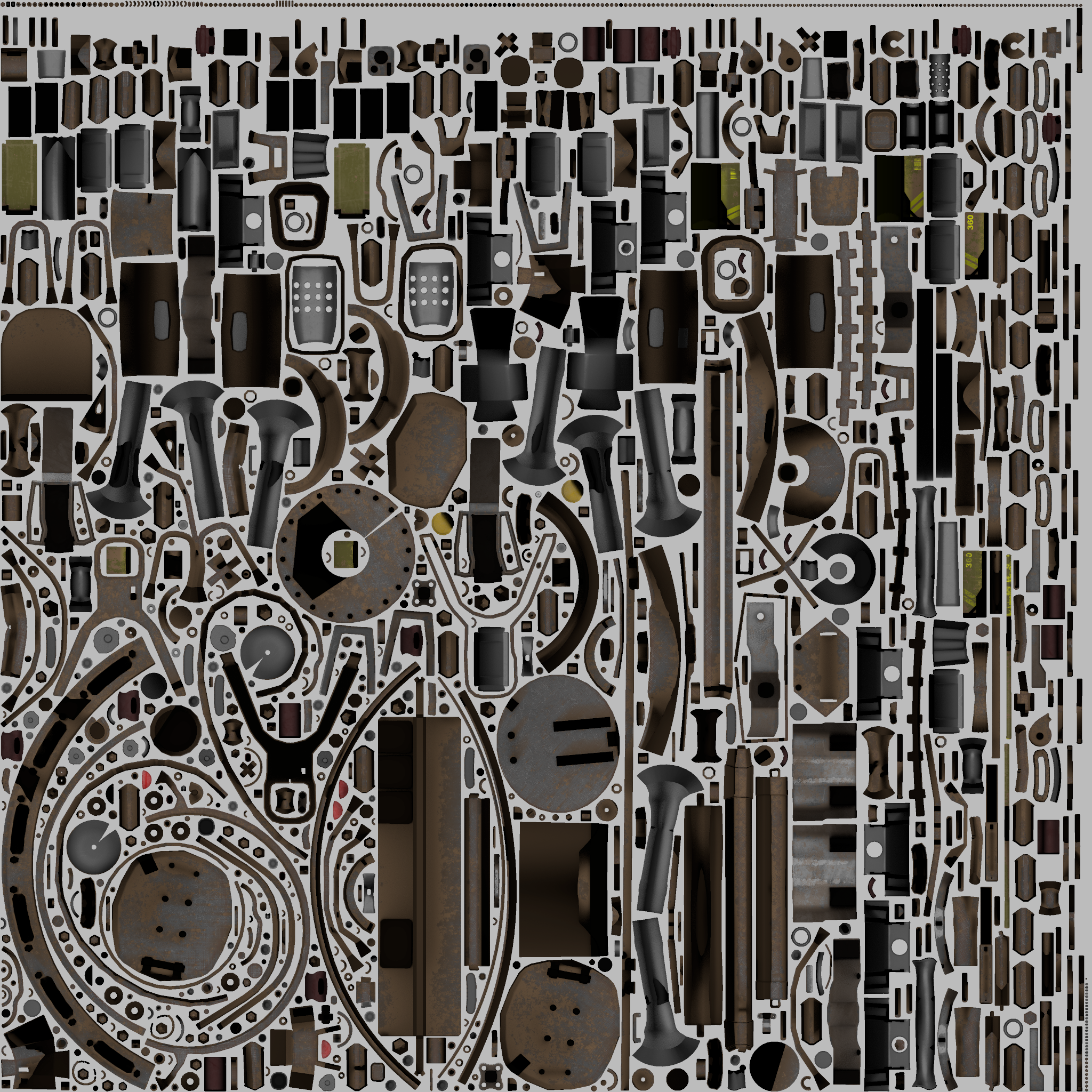 Texture des accessoires du tank