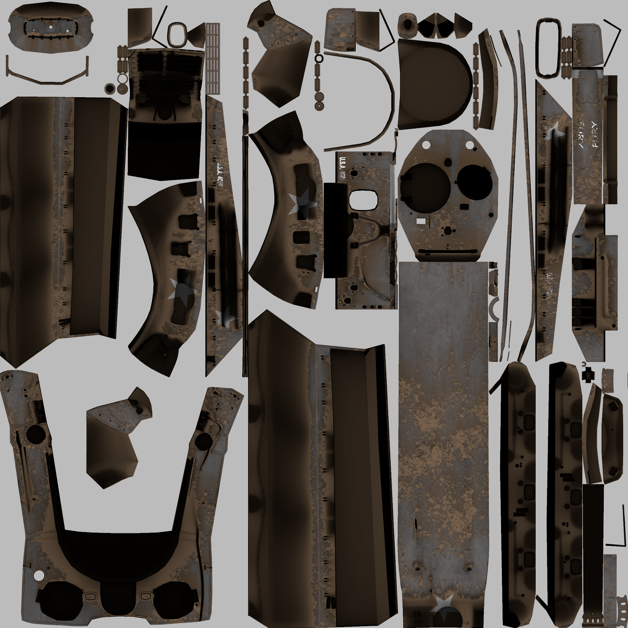Texture de la structure du tank