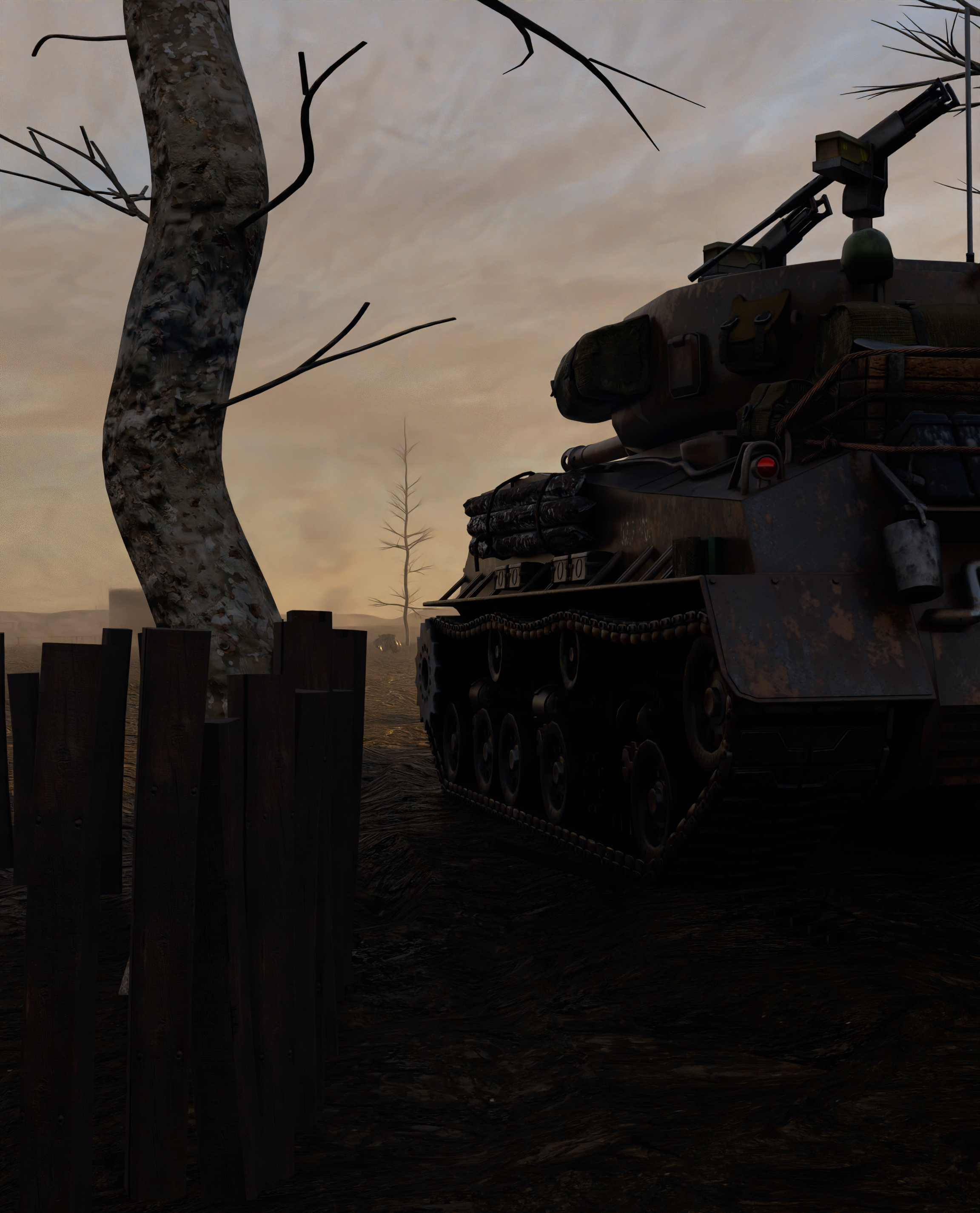 Rendu du tank Fury, vue 1